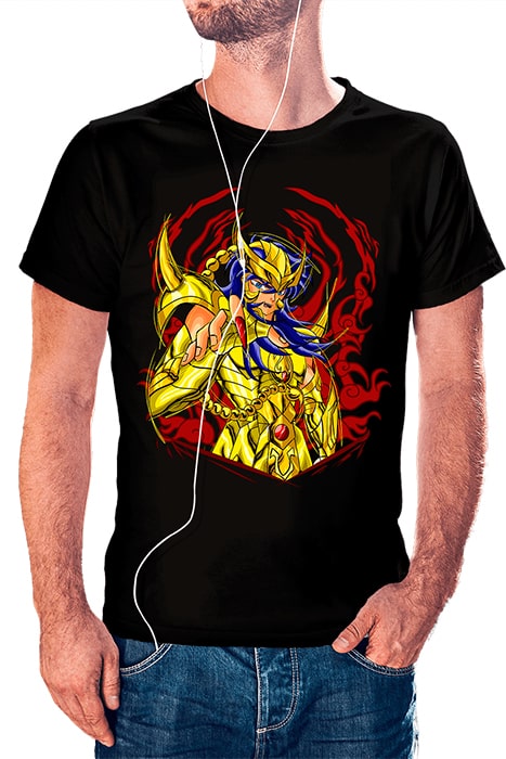 Milo de Escorpión con fondo y líneas de sketch