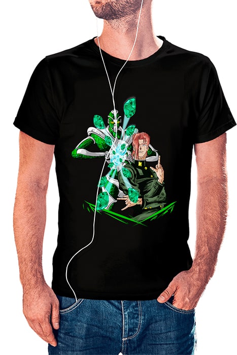 Noriaki Kakyoin con Hierophant Green