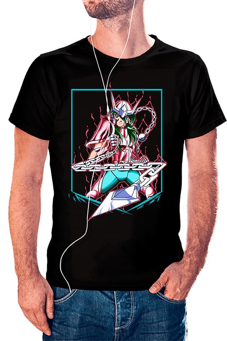 Shun de Andrómeda con marco recto y efecto de poder