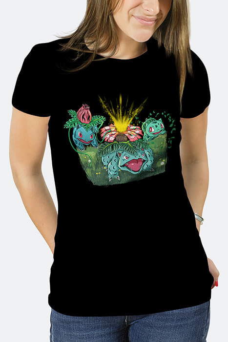 Iniciales de Kanto - Bulbasaur, Ivysaur y Venusaur